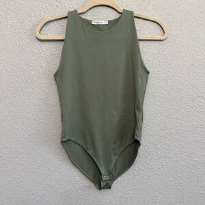 Stradivarius Olive Green Bodysuit